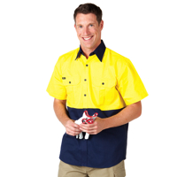 Short Sleeve Hi Vis Drill Shirt